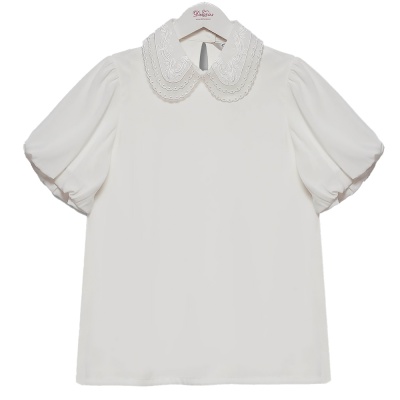 Блузка школьная для девочки Deloras Z64308S молочная 1